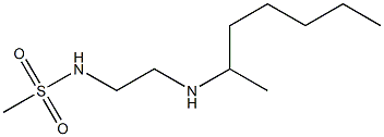 N-[2-(heptan-2-ylamino)ethyl]methanesulfonamide,,结构式