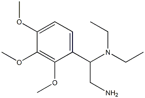 N-[2-amino-1-(2,3,4-trimethoxyphenyl)ethyl]-N,N-diethylamine Structure