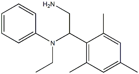 N-[2-amino-1-(2,4,6-trimethylphenyl)ethyl]-N-ethylaniline Structure