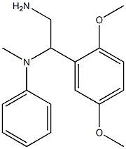 N-[2-amino-1-(2,5-dimethoxyphenyl)ethyl]-N-methyl-N-phenylamine 化学構造式