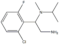 N-[2-amino-1-(2-chloro-6-fluorophenyl)ethyl]-N-isopropyl-N-methylamine,,结构式