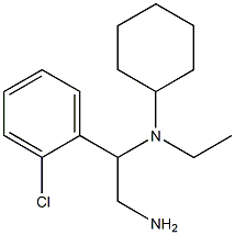 N-[2-amino-1-(2-chlorophenyl)ethyl]-N-ethylcyclohexanamine Structure