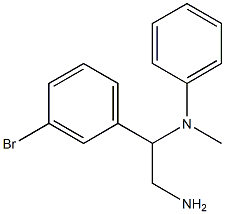 N-[2-amino-1-(3-bromophenyl)ethyl]-N-methyl-N-phenylamine 结构式