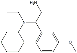 N-[2-amino-1-(3-methoxyphenyl)ethyl]-N-cyclohexyl-N-ethylamine Structure