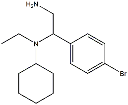 N-[2-amino-1-(4-bromophenyl)ethyl]-N-ethylcyclohexanamine Structure