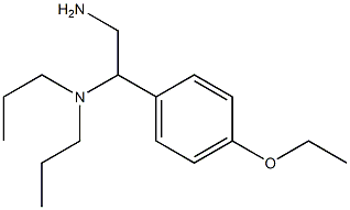 N-[2-amino-1-(4-ethoxyphenyl)ethyl]-N,N-dipropylamine 化学構造式