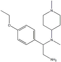 N-[2-amino-1-(4-ethoxyphenyl)ethyl]-N-methyl-N-(1-methylpiperidin-4-yl)amine Structure