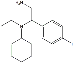 N-[2-amino-1-(4-fluorophenyl)ethyl]-N-ethylcyclohexanamine Structure