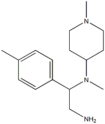 N-[2-amino-1-(4-methylphenyl)ethyl]-N-methyl-N-(1-methylpiperidin-4-yl)amine 化学構造式