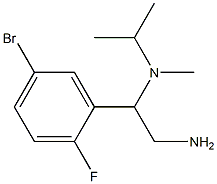 N-[2-amino-1-(5-bromo-2-fluorophenyl)ethyl]-N-isopropyl-N-methylamine|
