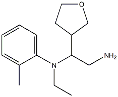 N-[2-amino-1-(oxolan-3-yl)ethyl]-N-ethyl-2-methylaniline Structure