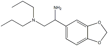 N-[2-amino-2-(1,3-benzodioxol-5-yl)ethyl]-N,N-dipropylamine,,结构式