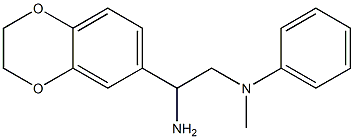 N-[2-amino-2-(2,3-dihydro-1,4-benzodioxin-6-yl)ethyl]-N-methyl-N-phenylamine Structure