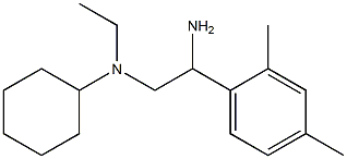 N-[2-amino-2-(2,4-dimethylphenyl)ethyl]-N-ethylcyclohexanamine Structure