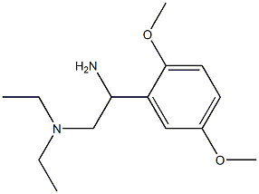 N-[2-amino-2-(2,5-dimethoxyphenyl)ethyl]-N,N-diethylamine Struktur