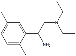 N-[2-amino-2-(2,5-dimethylphenyl)ethyl]-N,N-diethylamine Structure