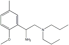 N-[2-amino-2-(2-methoxy-5-methylphenyl)ethyl]-N,N-dipropylamine,,结构式