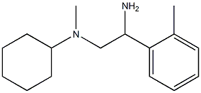 N-[2-amino-2-(2-methylphenyl)ethyl]-N-cyclohexyl-N-methylamine Structure