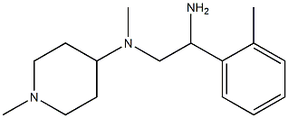 N-[2-amino-2-(2-methylphenyl)ethyl]-N-methyl-N-(1-methylpiperidin-4-yl)amine Struktur
