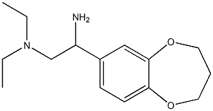 N-[2-amino-2-(3,4-dihydro-2H-1,5-benzodioxepin-7-yl)ethyl]-N,N-diethylamine Struktur