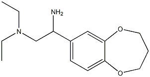 N-[2-amino-2-(3,4-dihydro-2H-1,5-benzodioxepin-7-yl)ethyl]-N,N-diethylamine 结构式