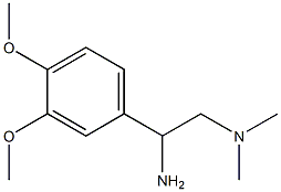N-[2-amino-2-(3,4-dimethoxyphenyl)ethyl]-N,N-dimethylamine 化学構造式