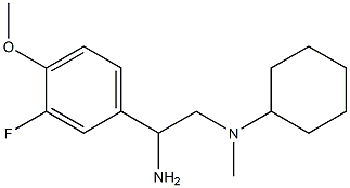 N-[2-amino-2-(3-fluoro-4-methoxyphenyl)ethyl]-N-methylcyclohexanamine Structure