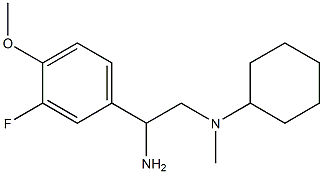 N-[2-amino-2-(3-fluoro-4-methoxyphenyl)ethyl]-N-methylcyclohexanamine Struktur