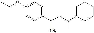 N-[2-amino-2-(4-ethoxyphenyl)ethyl]-N-cyclohexyl-N-methylamine Struktur
