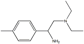 N-[2-amino-2-(4-methylphenyl)ethyl]-N,N-diethylamine,,结构式