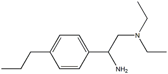 N-[2-amino-2-(4-propylphenyl)ethyl]-N,N-diethylamine Struktur