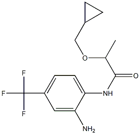 N-[2-amino-4-(trifluoromethyl)phenyl]-2-(cyclopropylmethoxy)propanamide Structure