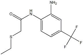 N-[2-amino-4-(trifluoromethyl)phenyl]-2-(ethylsulfanyl)acetamide Structure