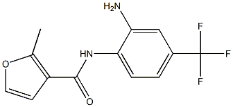 N-[2-amino-4-(trifluoromethyl)phenyl]-2-methyl-3-furamide 化学構造式