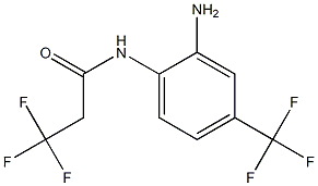 N-[2-amino-4-(trifluoromethyl)phenyl]-3,3,3-trifluoropropanamide,,结构式