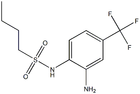 N-[2-amino-4-(trifluoromethyl)phenyl]butane-1-sulfonamide Struktur
