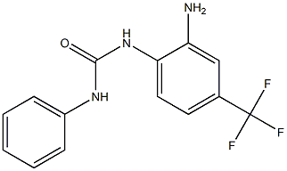 N-[2-amino-4-(trifluoromethyl)phenyl]-N'-phenylurea Structure