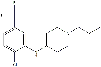 N-[2-chloro-5-(trifluoromethyl)phenyl]-1-propylpiperidin-4-amine Struktur