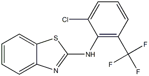 N-[2-chloro-6-(trifluoromethyl)phenyl]-1,3-benzothiazol-2-amine Structure