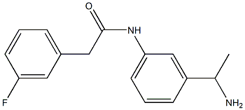 N-[3-(1-aminoethyl)phenyl]-2-(3-fluorophenyl)acetamide 结构式