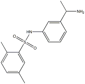 N-[3-(1-aminoethyl)phenyl]-2,5-dimethylbenzene-1-sulfonamide Structure