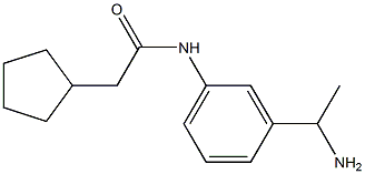 N-[3-(1-aminoethyl)phenyl]-2-cyclopentylacetamide,,结构式