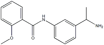 N-[3-(1-aminoethyl)phenyl]-2-methoxybenzamide Struktur