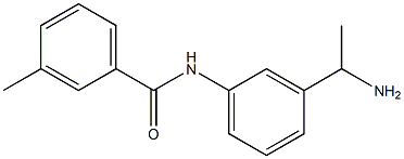 N-[3-(1-aminoethyl)phenyl]-3-methylbenzamide Structure