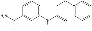 N-[3-(1-aminoethyl)phenyl]-3-phenylpropanamide 化学構造式