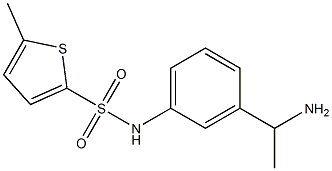 N-[3-(1-aminoethyl)phenyl]-5-methylthiophene-2-sulfonamide Struktur