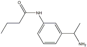 N-[3-(1-aminoethyl)phenyl]butanamide Structure