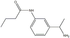 N-[3-(1-aminoethyl)phenyl]butanamide Struktur