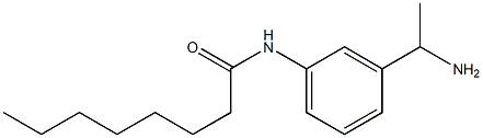 N-[3-(1-aminoethyl)phenyl]octanamide Struktur