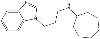 N-[3-(1H-1,3-benzodiazol-1-yl)propyl]cycloheptanamine,,结构式